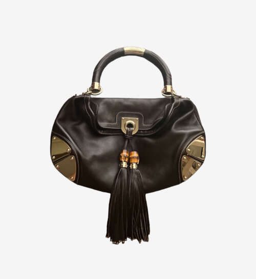 Gucci Brown Leather Babouska Indy - Image 2