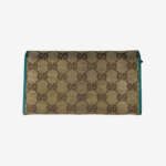 GUCCI Beige GG Canvas  Leather Flap Continental Wallet - Image 2