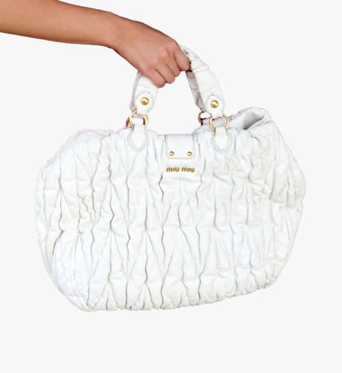 Miu miu Leather Large Bag