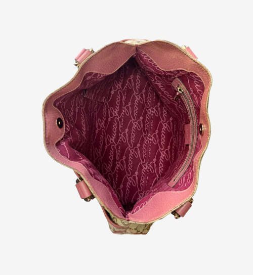 Gucci Brown GG Canvas Charmy Pink Beige shoulder bag - Image 2