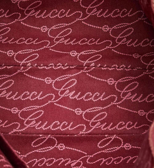 Gucci Brown GG Canvas Charmy Pink Beige shoulder bag - Image 4