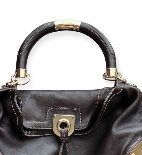 Gucci Brown Leather Babouska Indy - Image 3
