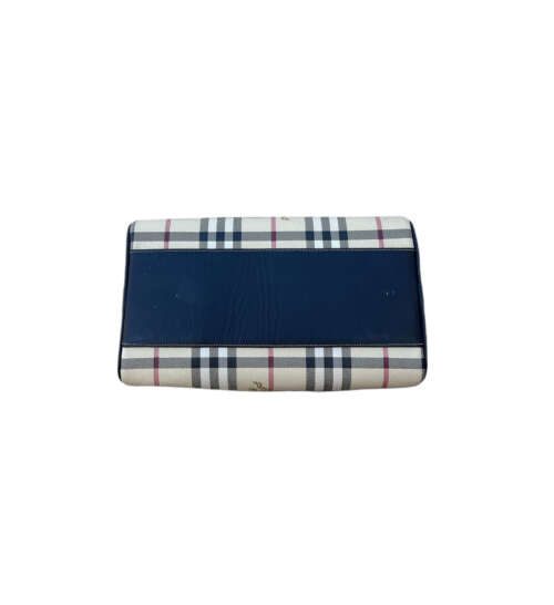 Vintage Burberry Beige x Brown Leather Canvas - Image 7
