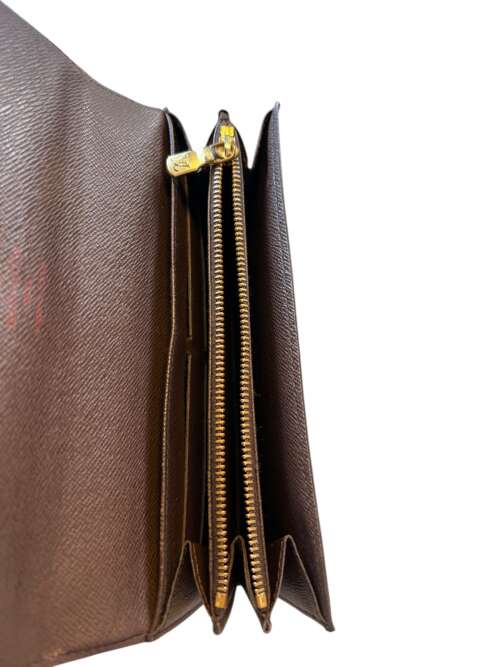 Louis Vuitton Leather Damier Ebene Canvas Sarah - Image 6