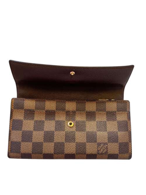 Louis Vuitton Leather Damier Ebene Canvas Sarah - Image 5