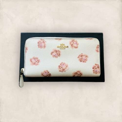 Coach Leather Canvas with Floral Print