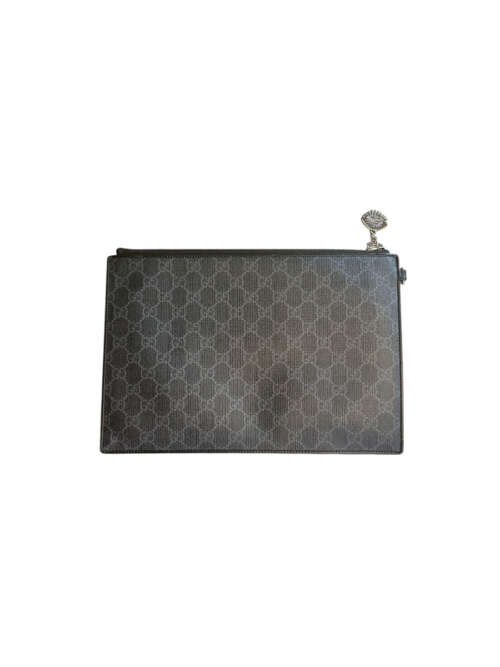 Gucci GG Supreme Clutch Courier Black - Image 2