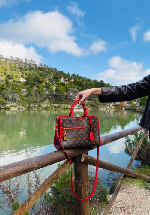 Louis Vuitton Red Monogram Popincourt