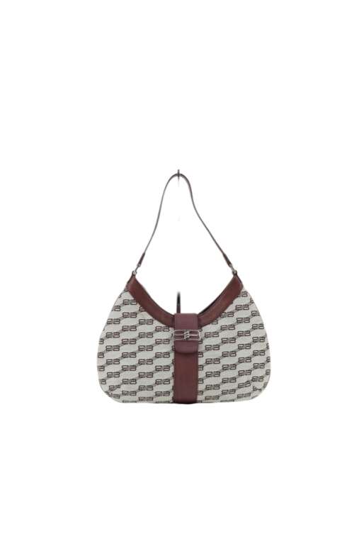 Balenciaga BB Monogram Canvas Hobo