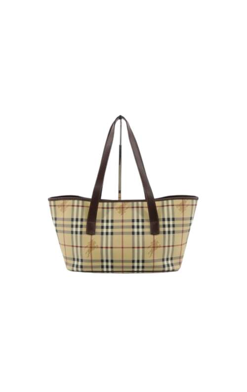 Burberry Haymarket Check Coated Canvas