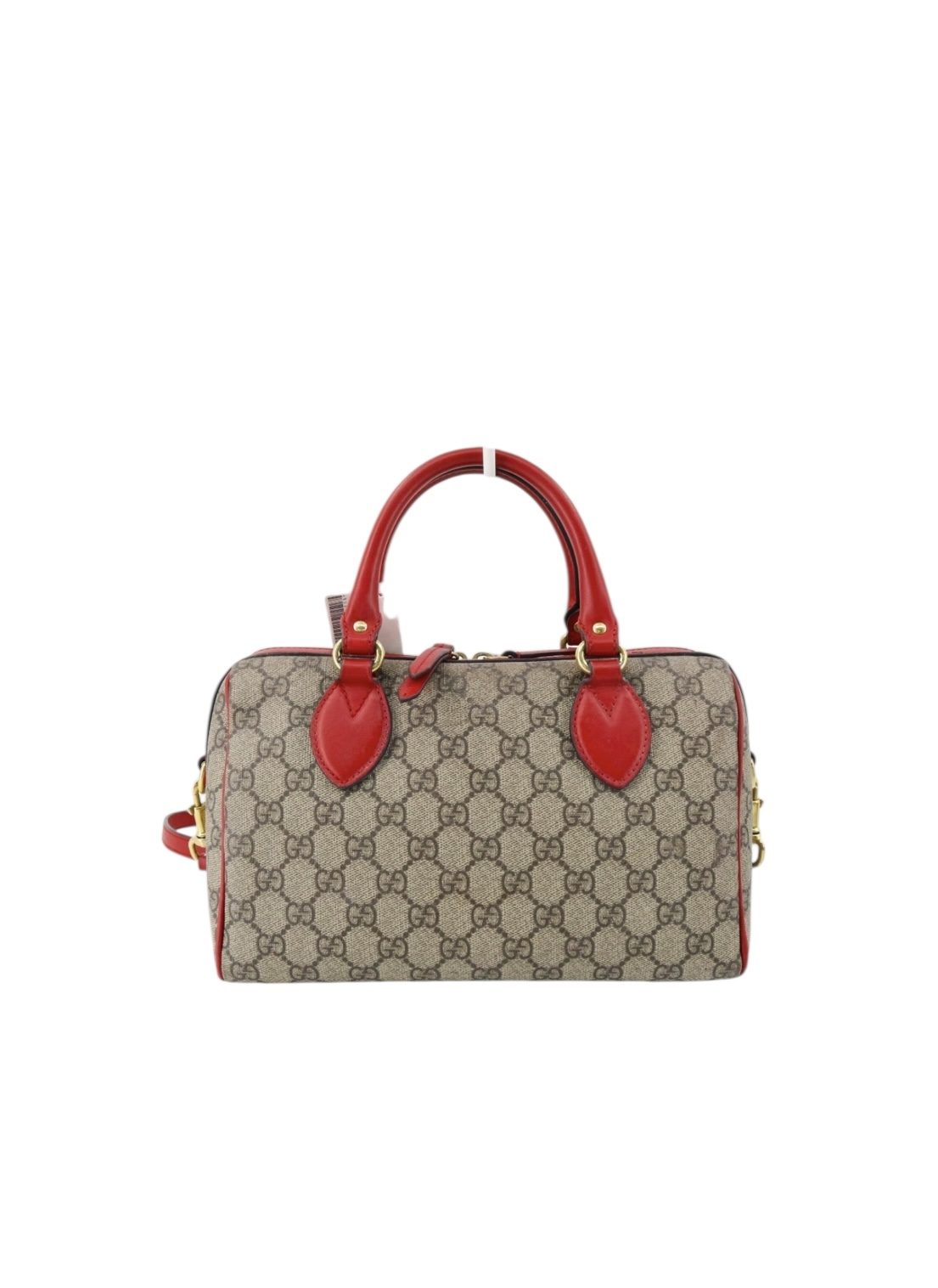 Gucci GG Supreme Heart Embroidered Boston Bag - Image 5