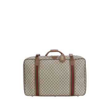 Gucci GG Supreme Web Stripe Travel Bag