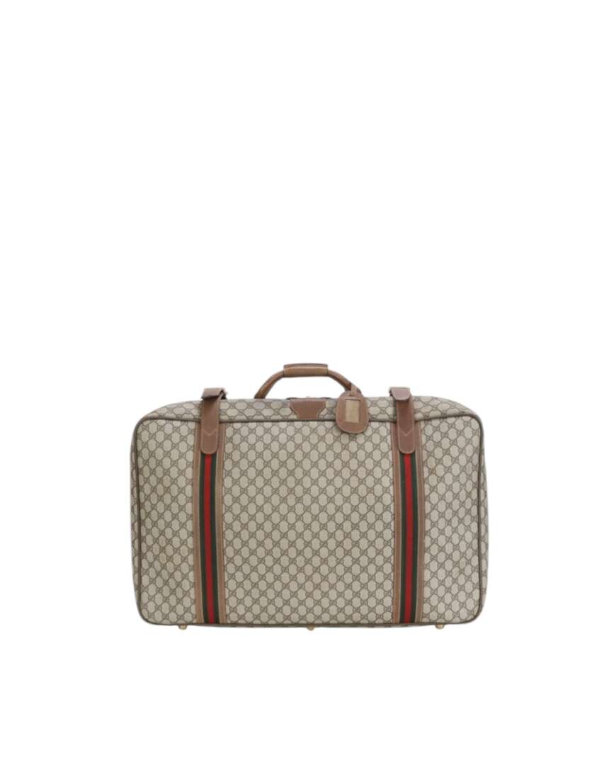 Gucci GG Supreme Web Stripe Travel Bag