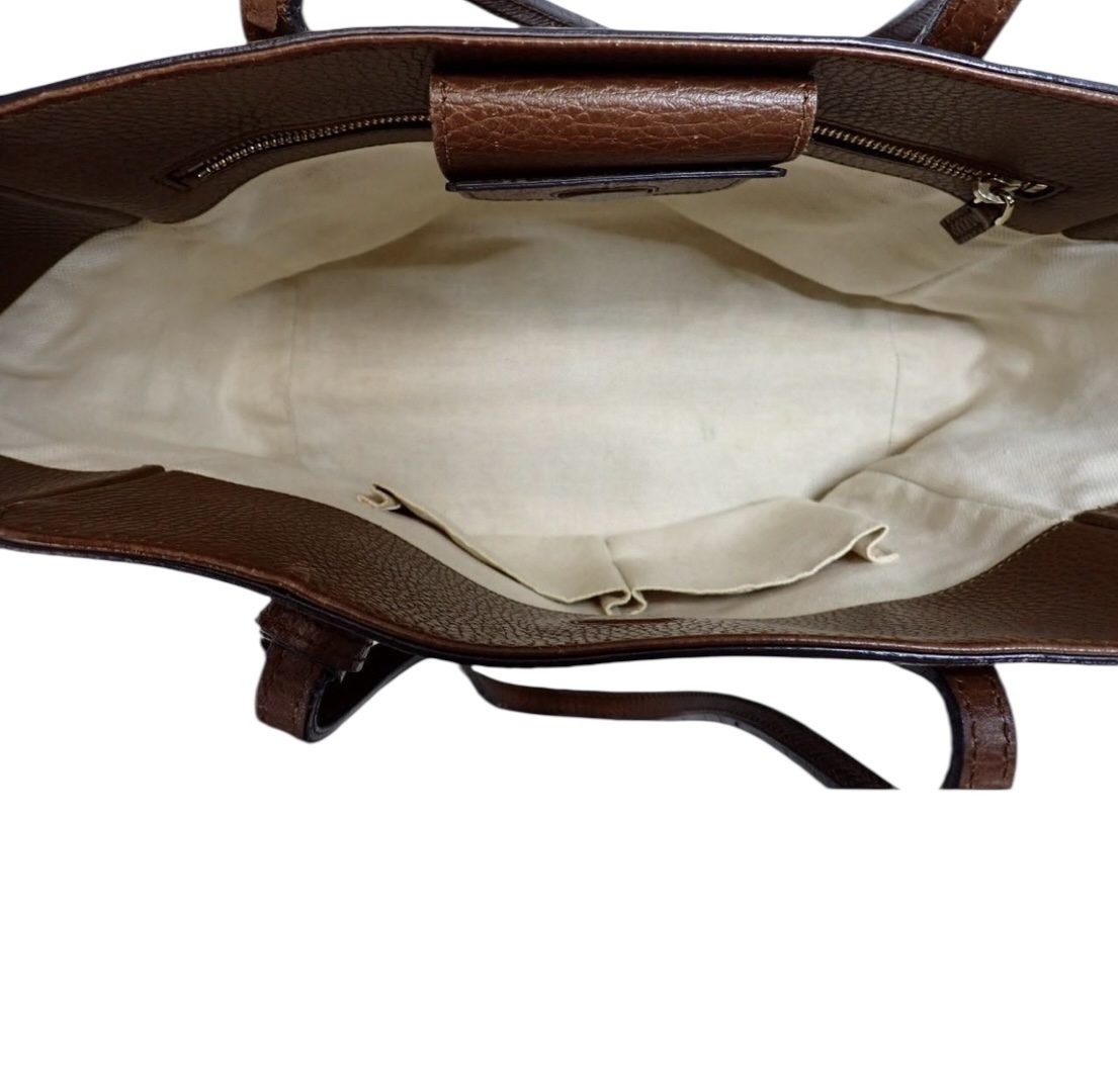 Gucci Made in Italy Leather Tote Bag - Image 9