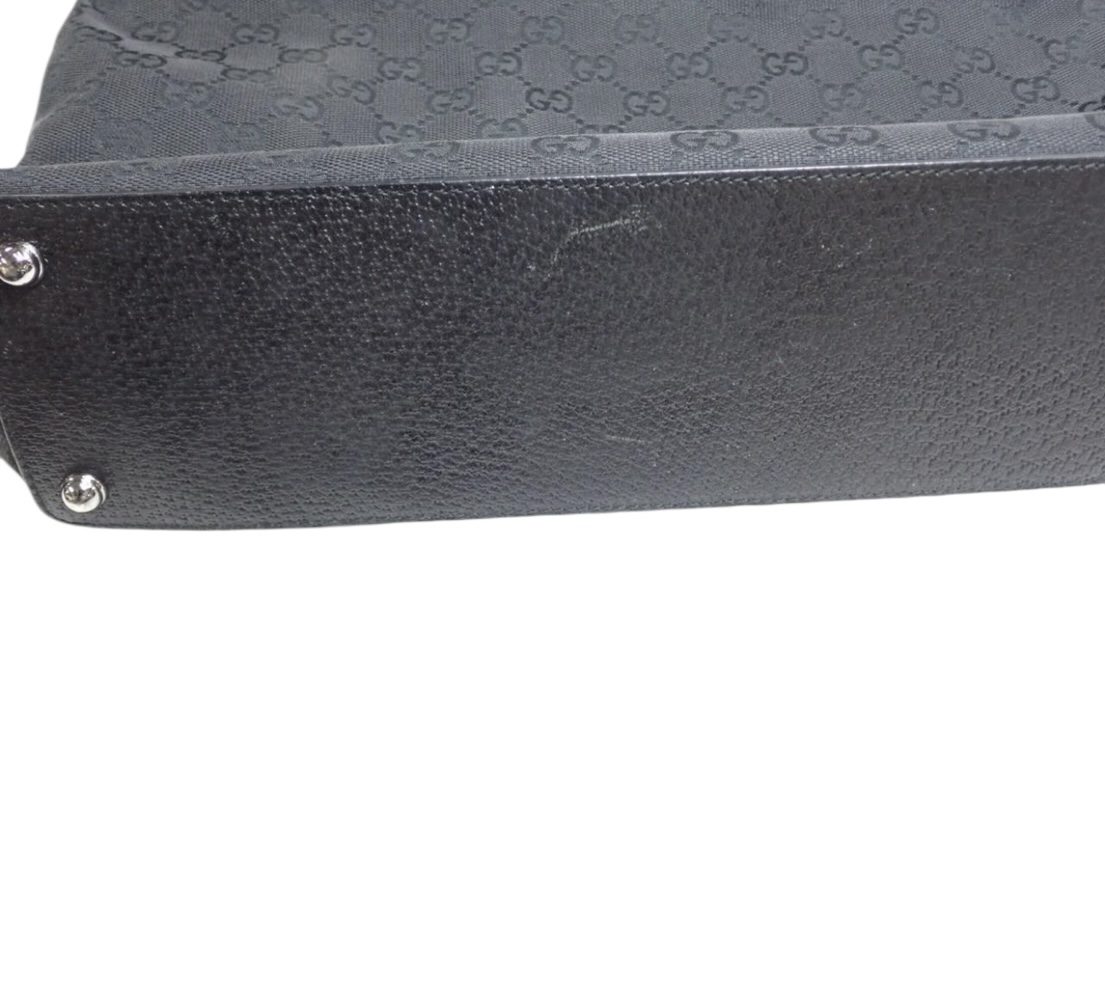 Gucci GG Canvas Black Tote Bag - Image 9