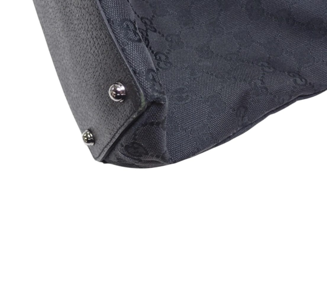 Gucci GG Canvas Black Tote Bag - Image 6