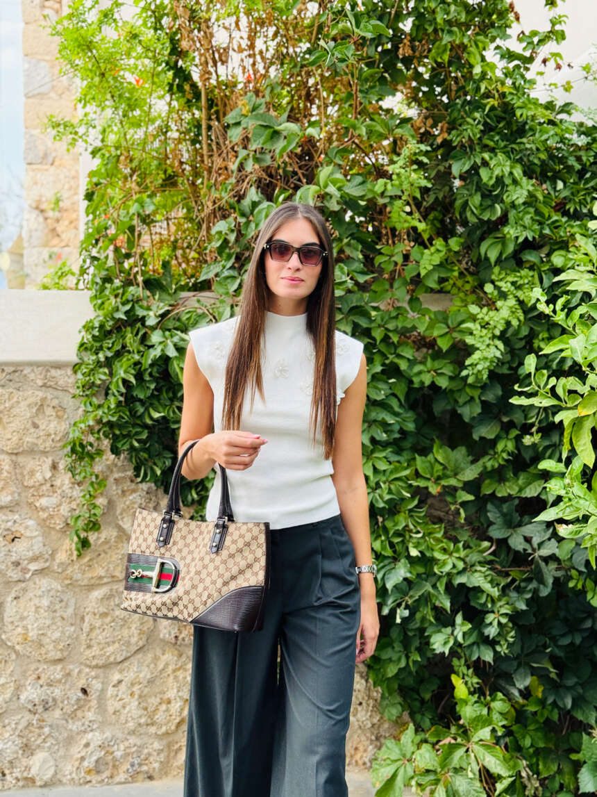 Gucci Jackie Bit Tote Bag GG Supreme