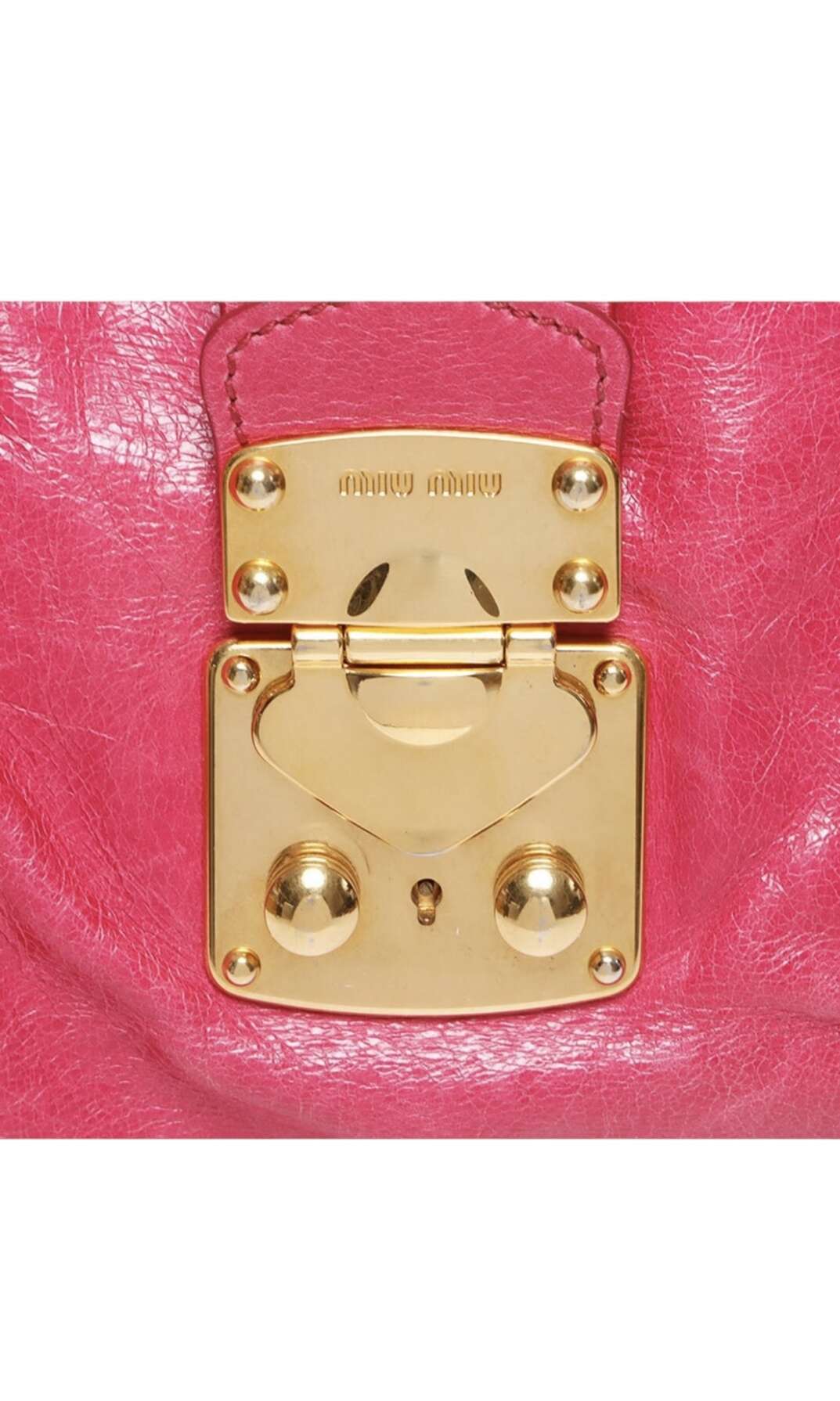 Miu Miu Matelassé Vitello Lux Satchel - Image 9