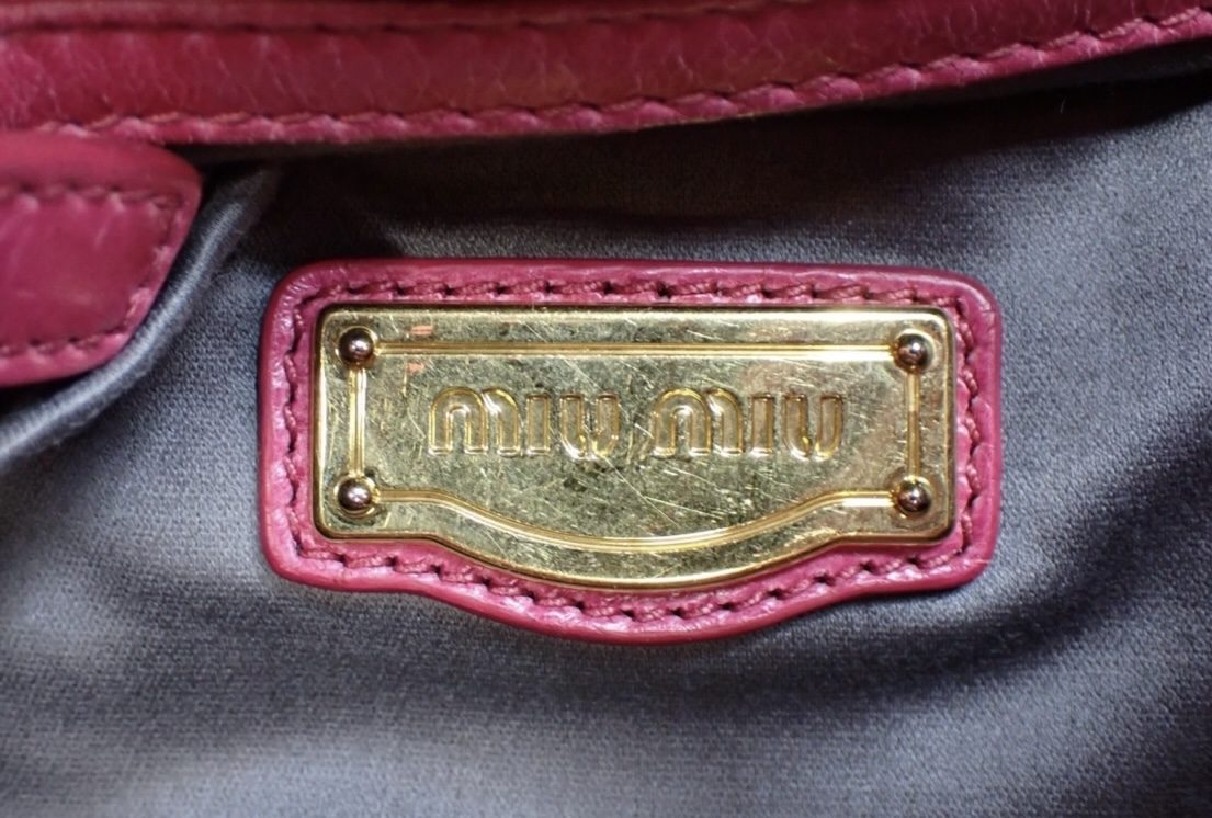 Miu Miu Matelassé Vitello Lux Satchel - Image 16