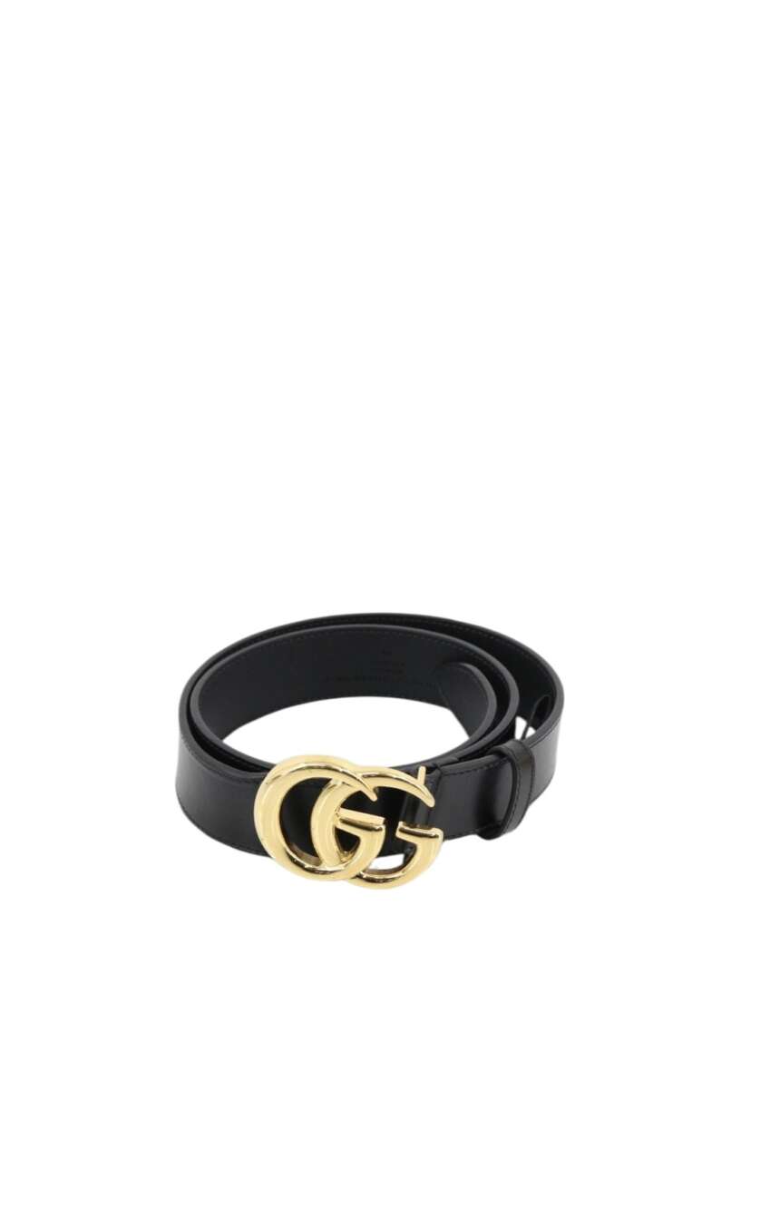 GG Marmont Leather Belt – Black