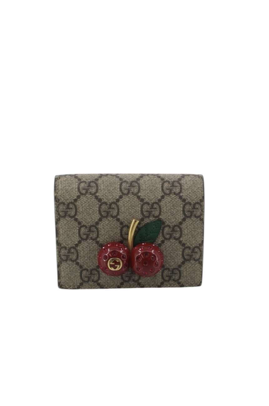 Gucci  GG Supreme Cherry Wallet
