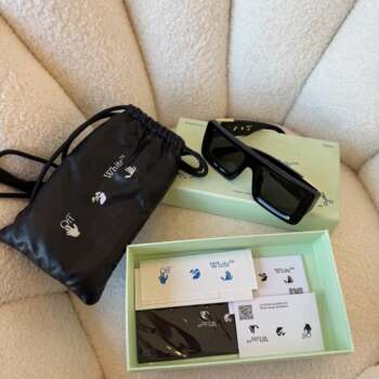 Off-White Eyewear logo-plaque square-frame sunglasses