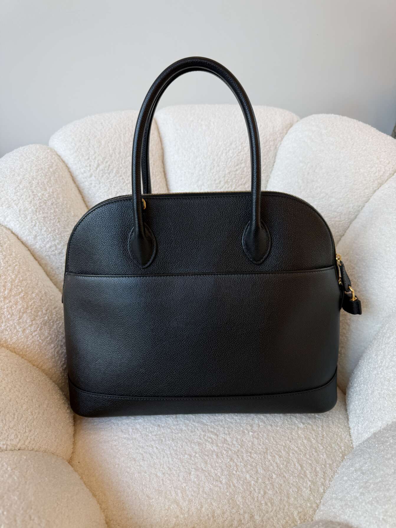Balenciaga Ville Top Handle – Black Logo Tote - Image 3
