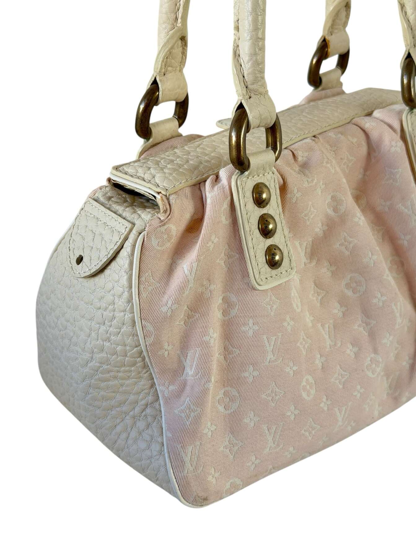 Vintage Τσάντα Χειρός Louis Vuitton - Ροζ Monogram Καμβάς - Image 4