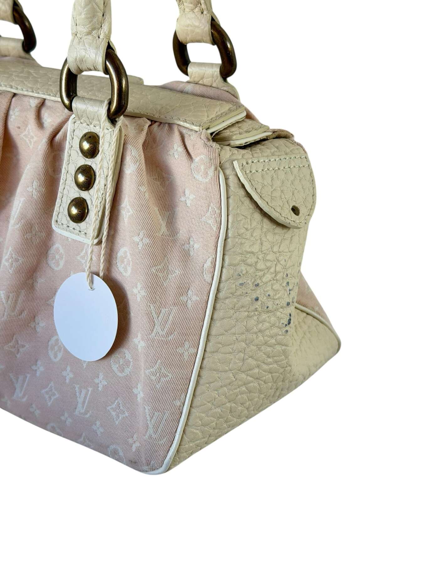 Vintage Τσάντα Χειρός Louis Vuitton - Ροζ Monogram Καμβάς - Image 3