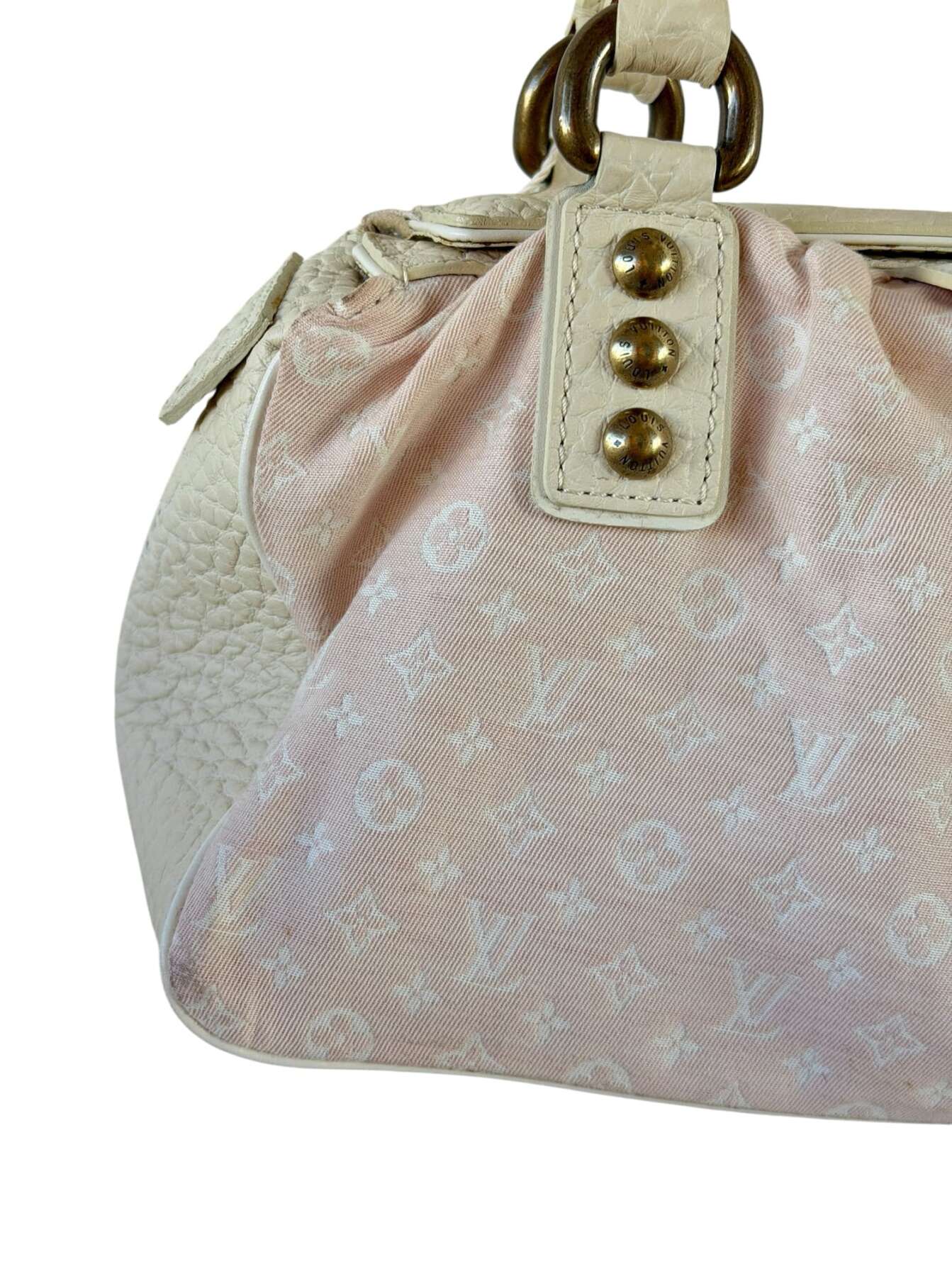 Vintage Τσάντα Χειρός Louis Vuitton - Ροζ Monogram Καμβάς - Image 5
