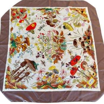 Vintage Μεταξωτό Μαντήλι Gucci "Flora" Vittorio Accornero 90*90