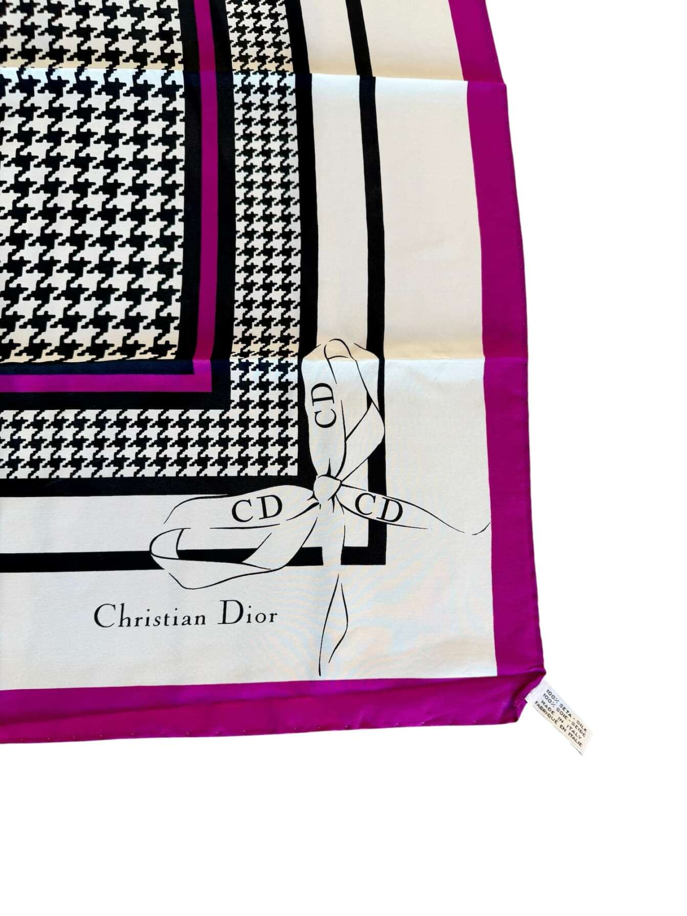 Vintage Μεταξωτό Μαντήλι Christian Dior 75*75 - Image 2