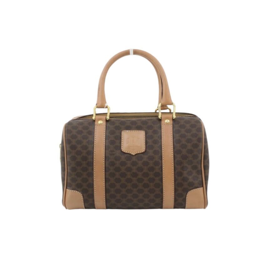 Celine Vintage Macadam Boston Bag
