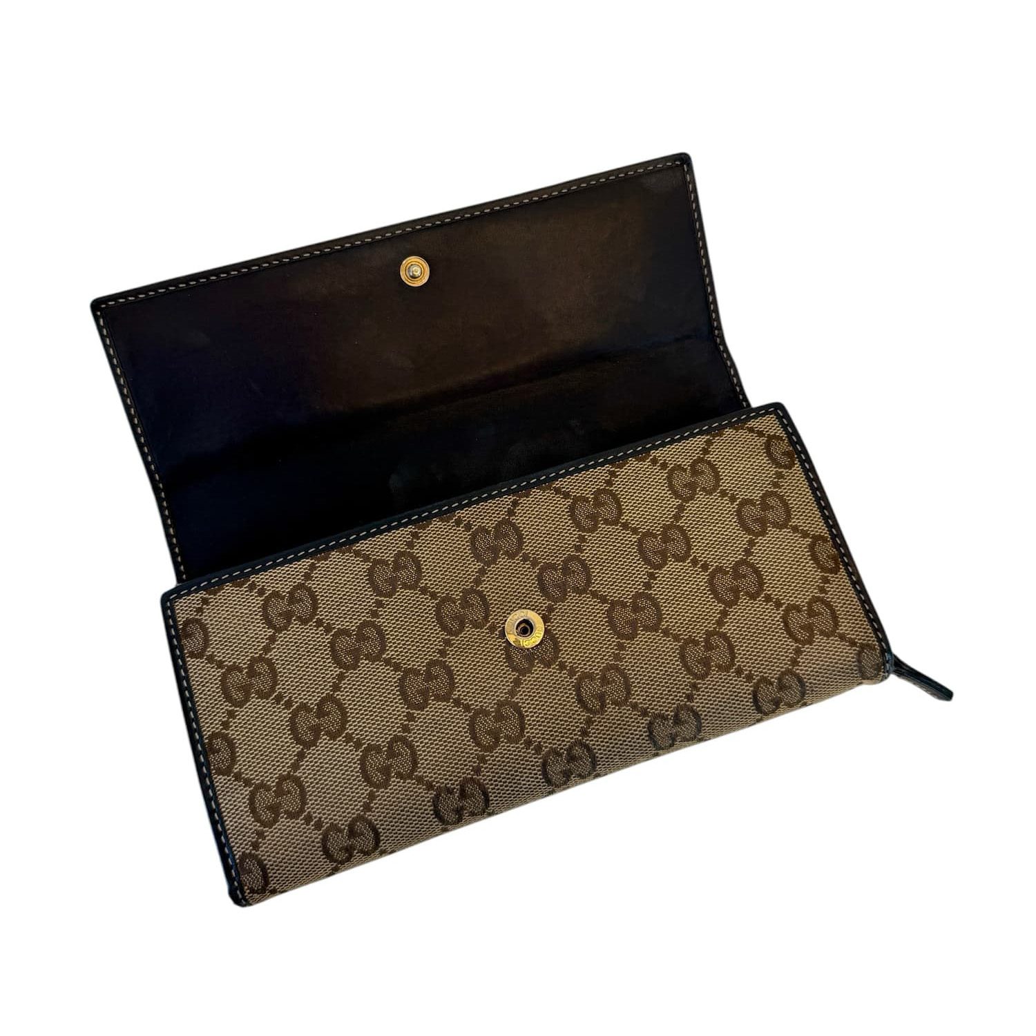 Gucci Lovely Heart GG Canvas Continental Πορτοφόλι σε Μπεζ - Image 4