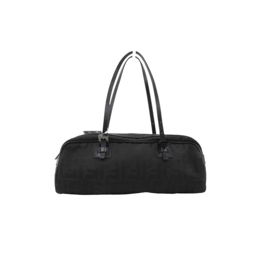 Fendi Vintage Zucca Canvas Shoulder Bag