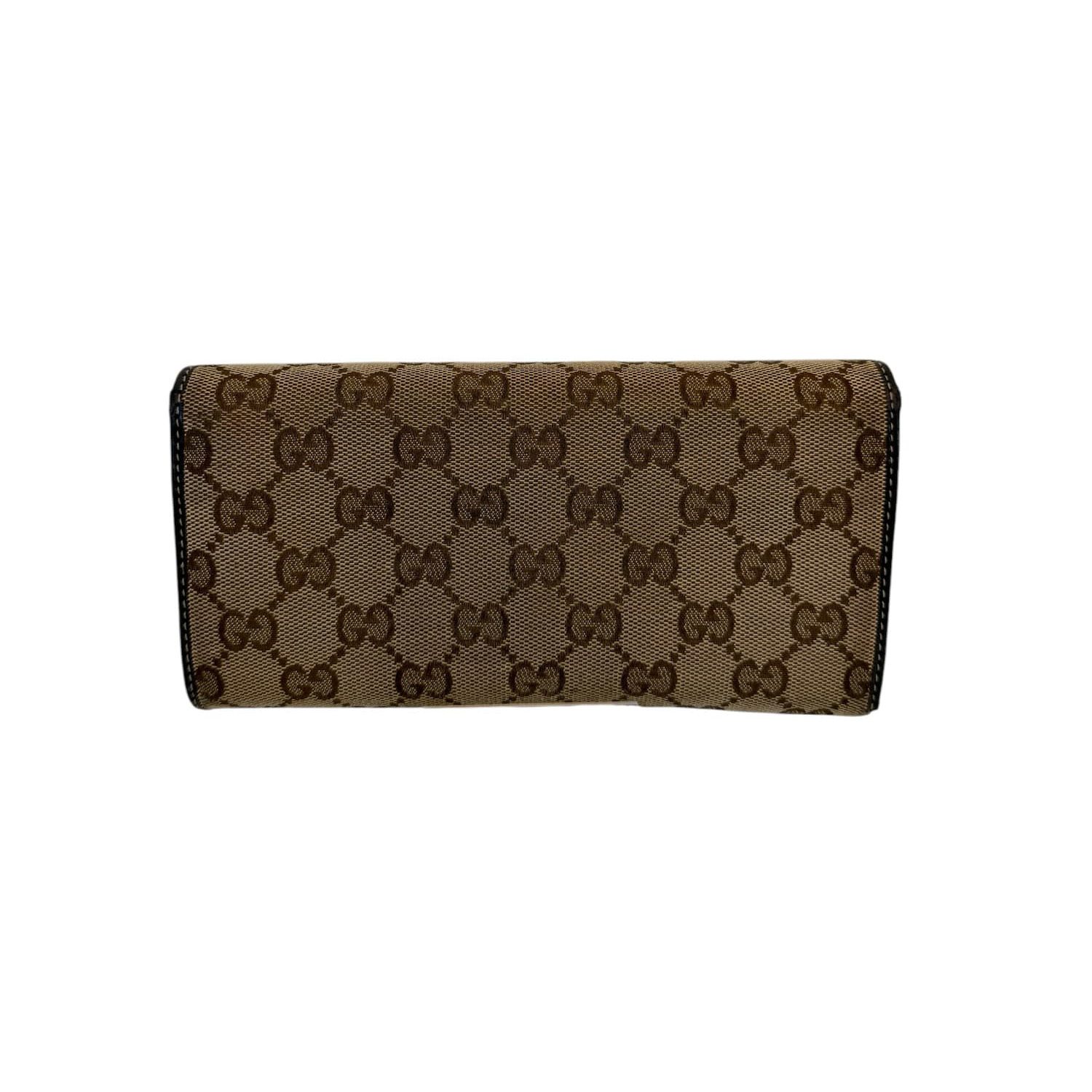 Gucci Lovely Heart GG Canvas Continental Πορτοφόλι σε Μπεζ - Image 2