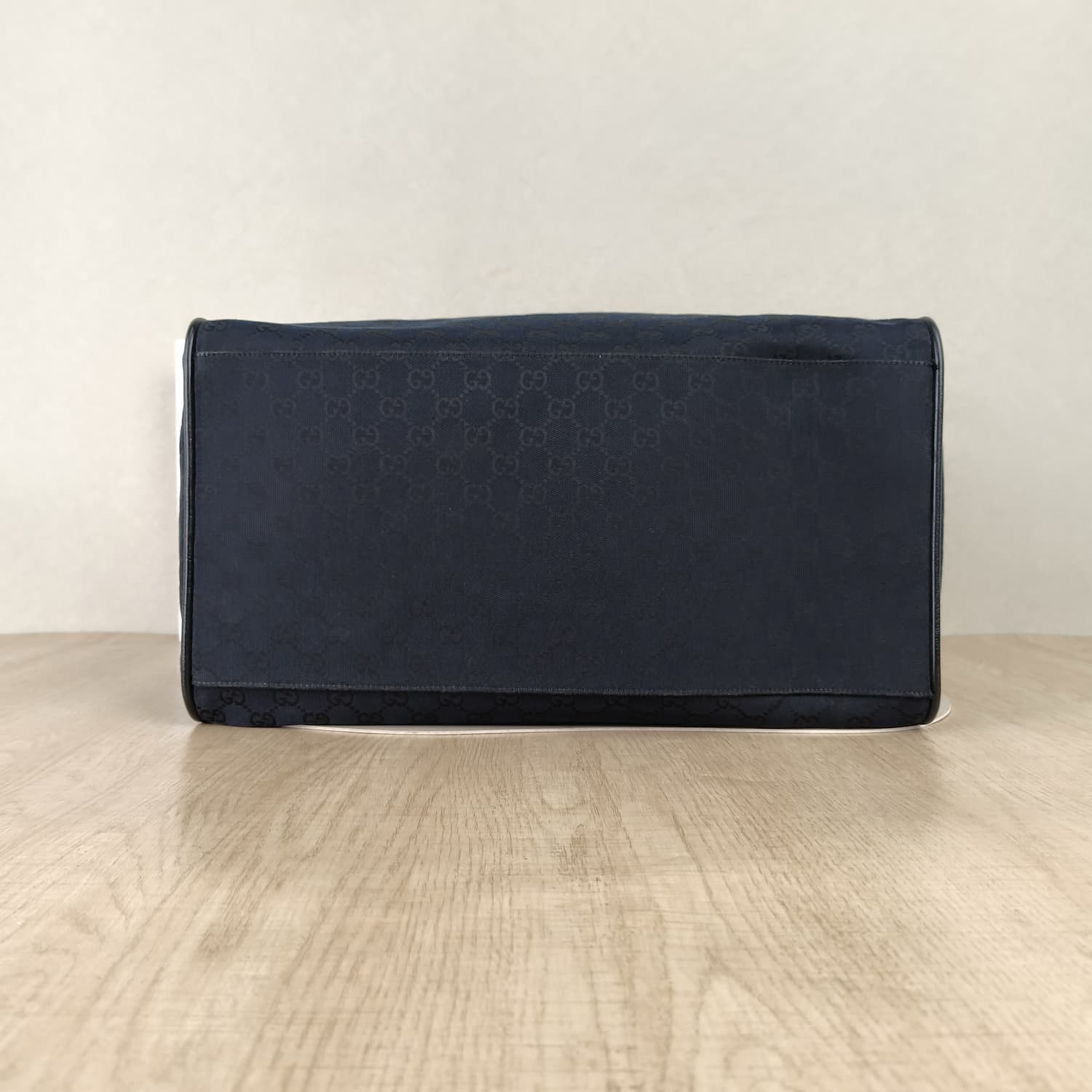 Gucci GG Canvas Boston Bag — Μπλε Σκούρο με Πράσινο-Κόκκινο Web — φωτογραφία 7