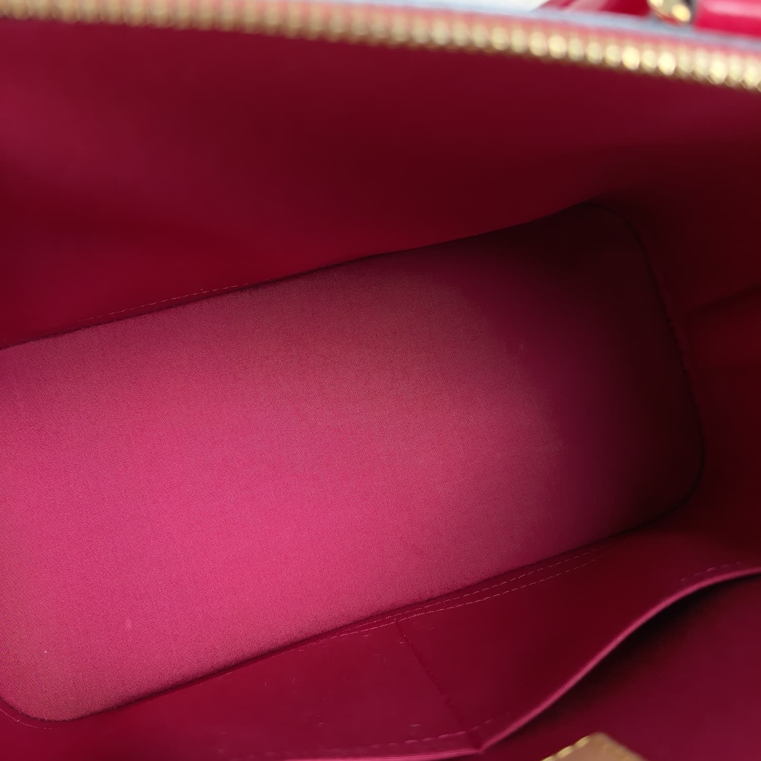 Louis Vuitton Alma PM Monogram Vernis — Κόκκινη Λουστρίνι Τσάντα — φωτογραφία 14